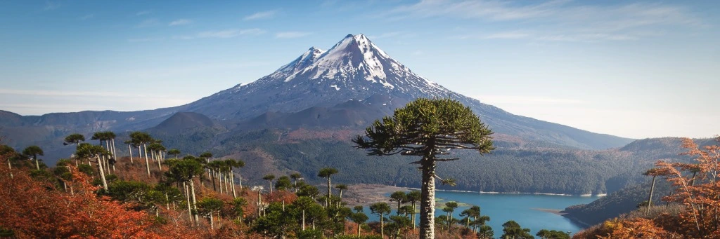 Panorama cordillerano volcánico